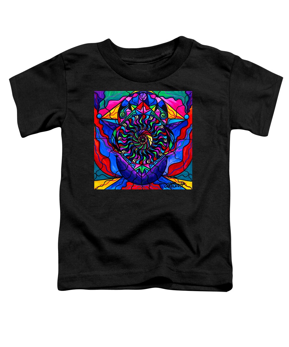 Vibration Toddler T-Shirt featuring the painting The Catalyst by Teal Eye Print Store