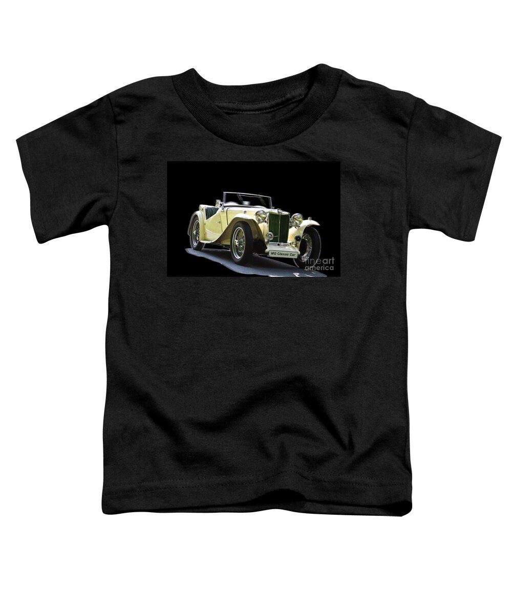 Heiko Toddler T-Shirt featuring the photograph The Classic MG by Heiko Koehrer-Wagner