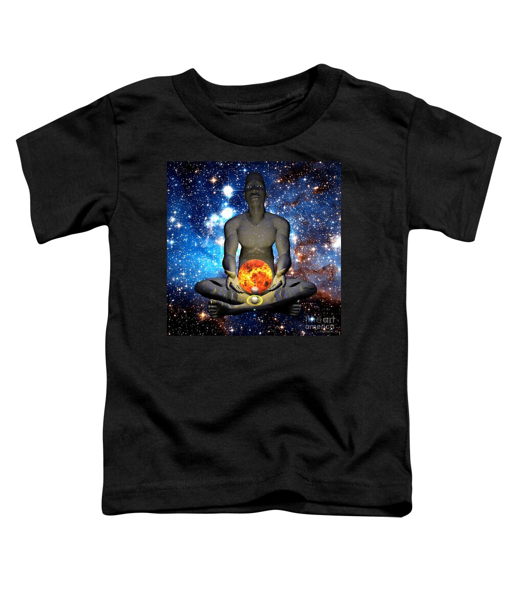 Male Portraits Toddler T-Shirt featuring the digital art The Creator by Walter Neal