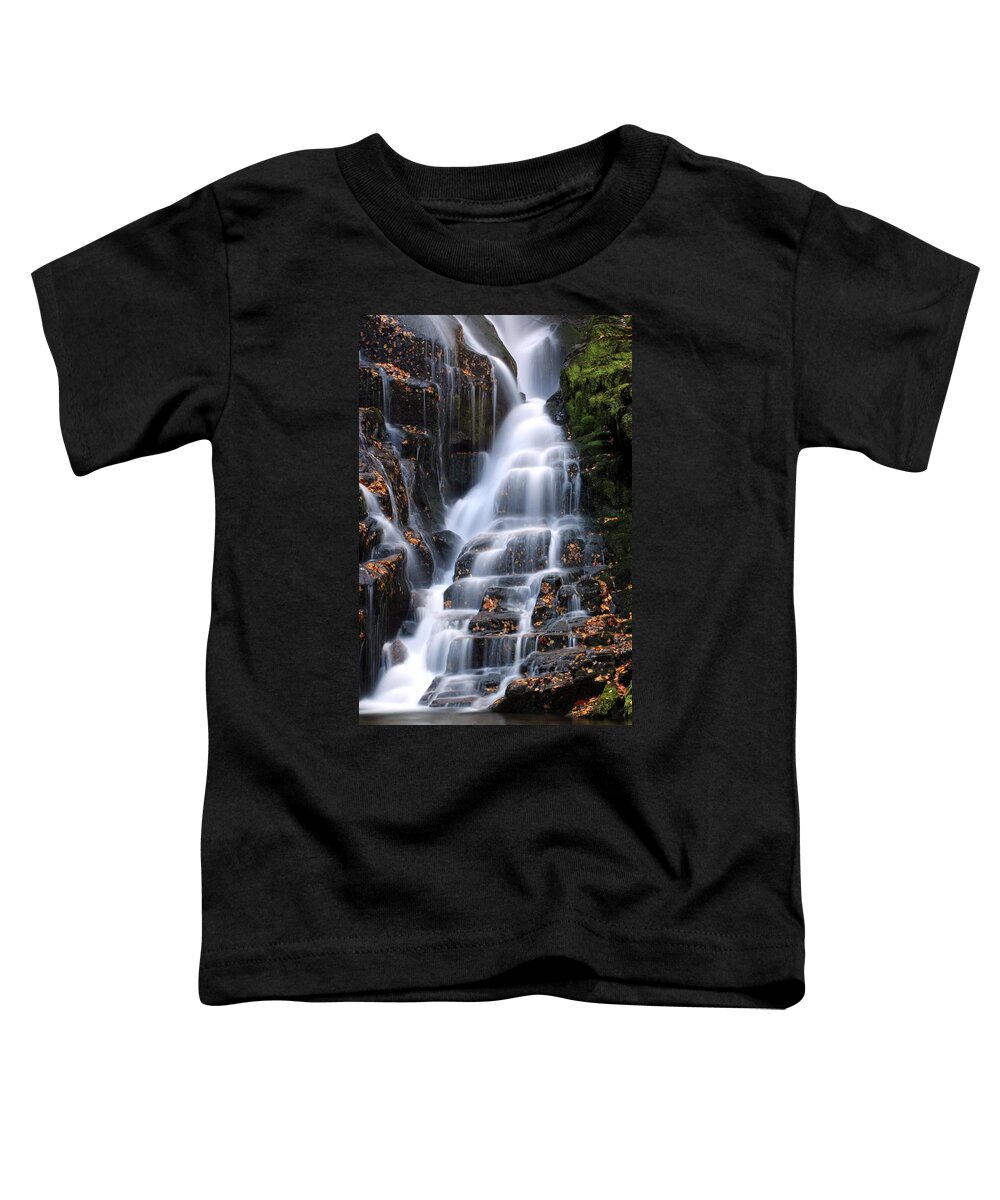 Eastatoe Falls Toddler T-Shirt featuring the photograph The Magic of Waterfalls by Carol Montoya
