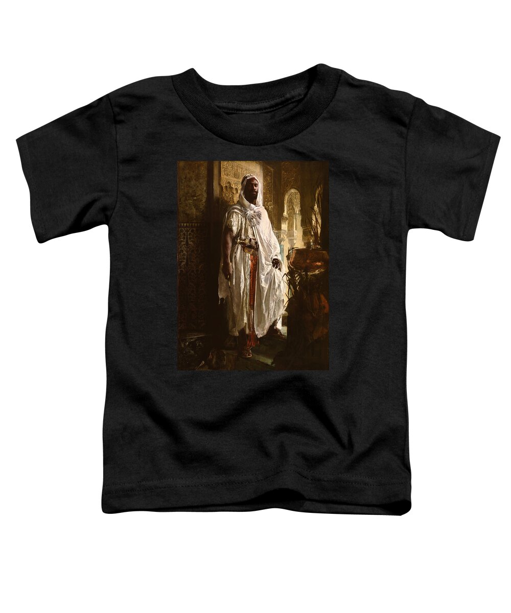 Eduard Charlemont Toddler T-Shirt featuring the painting The Moorish Chief by Eduard Charlemont