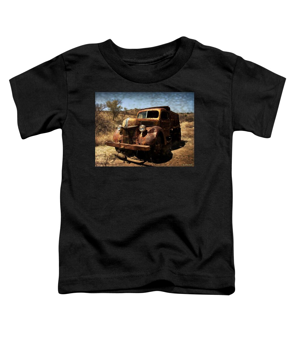 Arizona Toddler T-Shirt featuring the photograph The Old Ford by Lucinda Walter