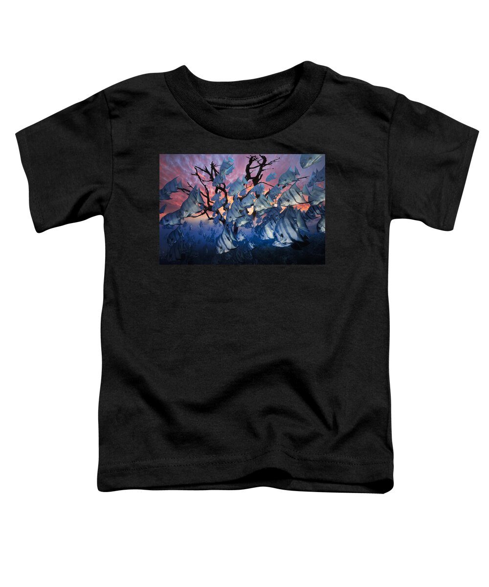 Fish Toddler T-Shirt featuring the photograph The Secret Reef by Debra and Dave Vanderlaan