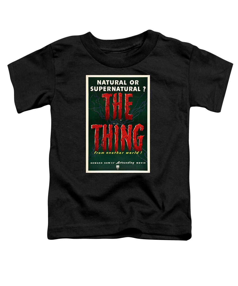 The Thing From Another World Toddler T-Shirt featuring the digital art The Thing from Another World by Georgia Clare
