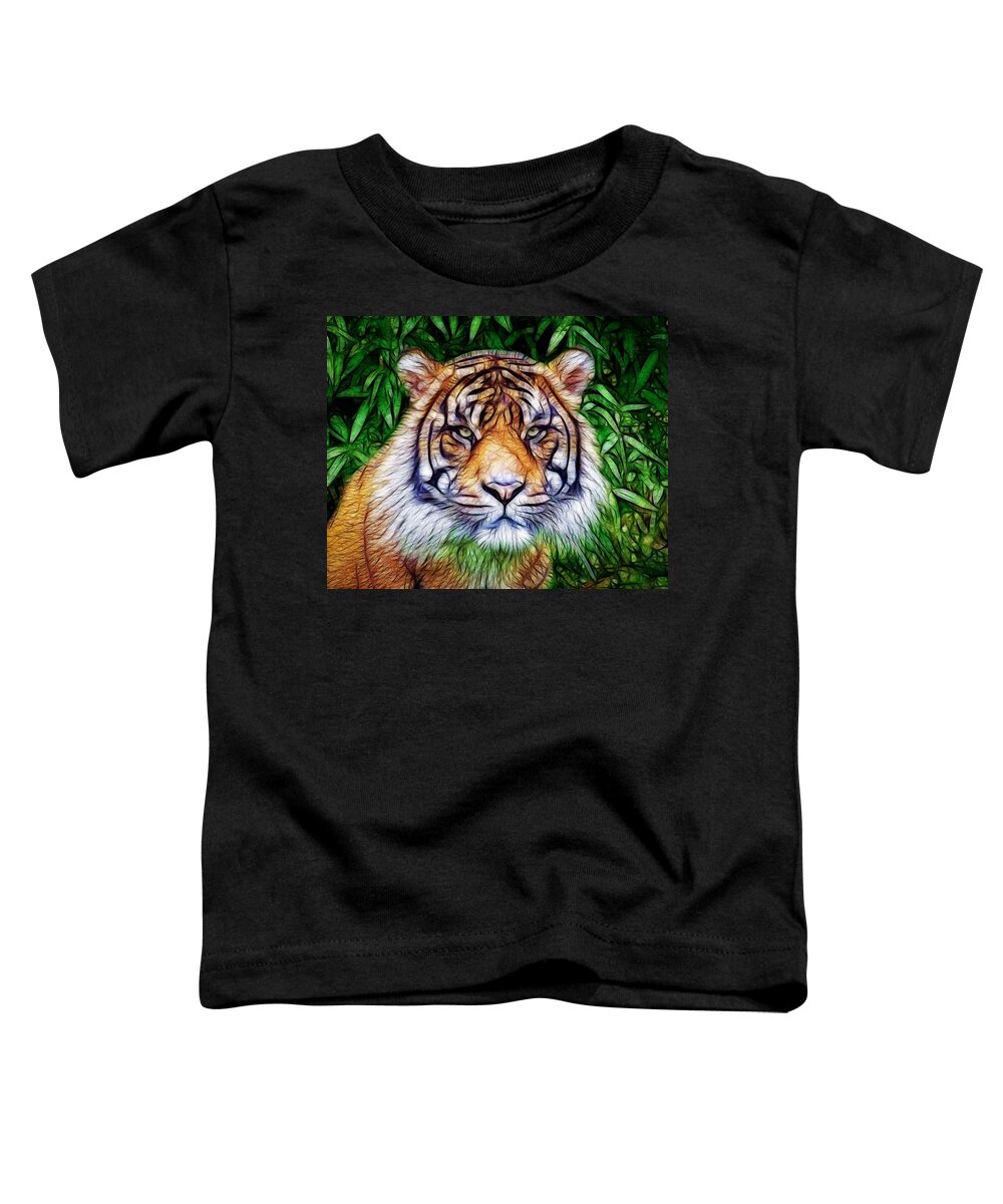 Tiger Toddler T-Shirt featuring the photograph The Tiger by Steve McKinzie
