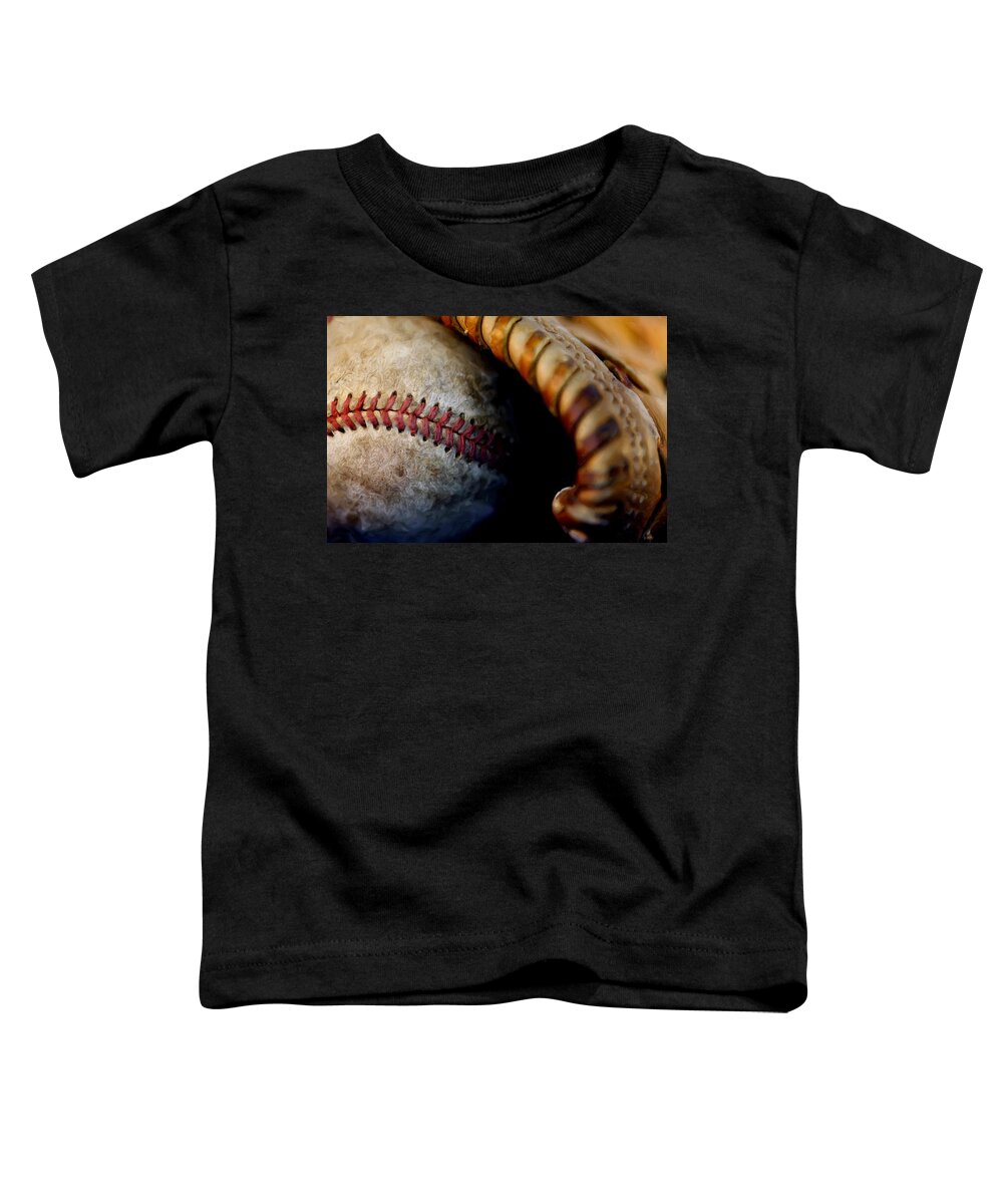Stitches Toddler T-Shirt featuring the photograph The Tools Of The Game by Karol Livote