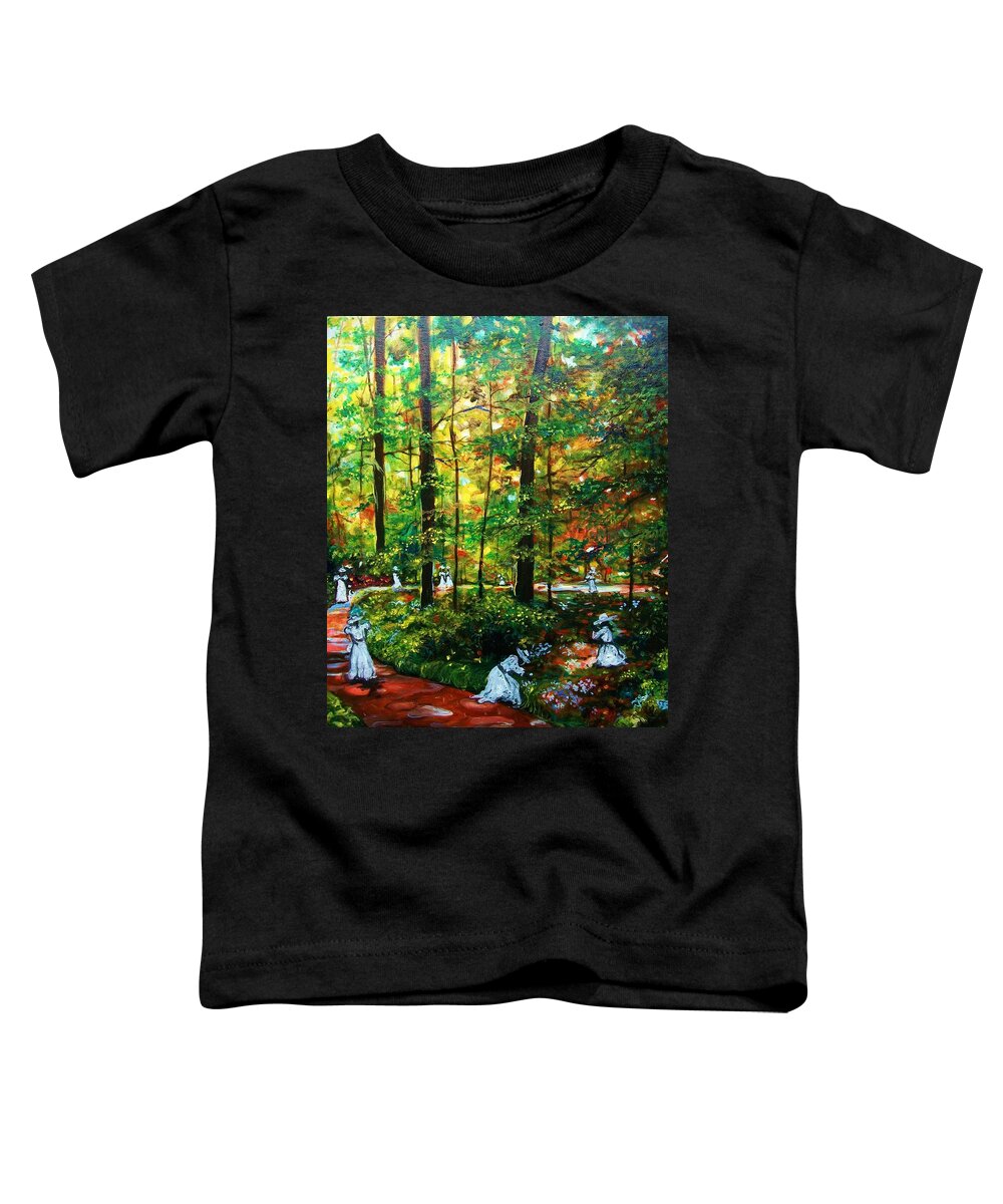 Landscape Toddler T-Shirt featuring the painting The Trials by Emery Franklin