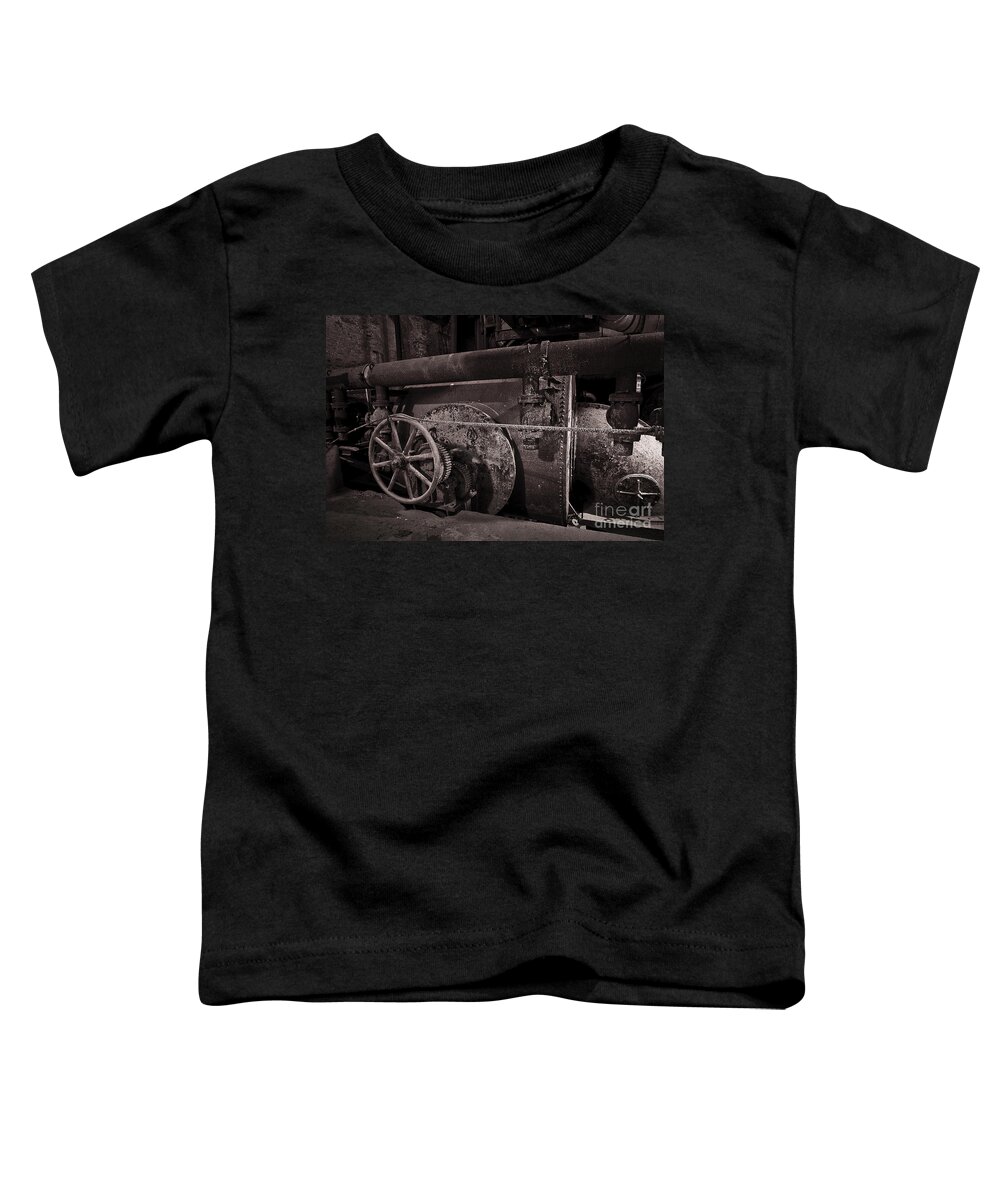 Gears Toddler T-Shirt featuring the photograph Steam Boiler Room by Alana Ranney