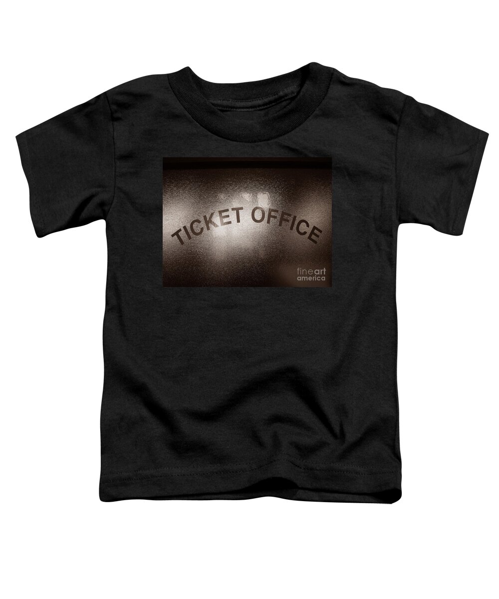 Ticket Toddler T-Shirt featuring the photograph Ticket Office Window by Olivier Le Queinec