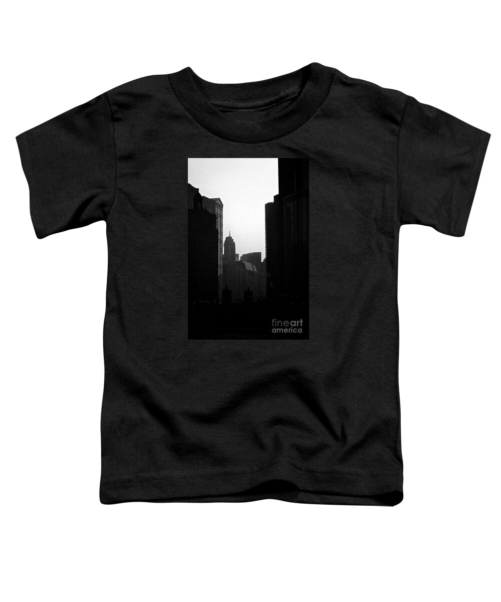 Skyscrapers Toddler T-Shirt featuring the photograph Towers - City of Chicago by Frank J Casella