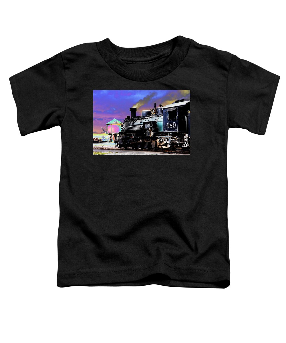 Steven Bateson Toddler T-Shirt featuring the photograph Train 489 by Steven Bateson