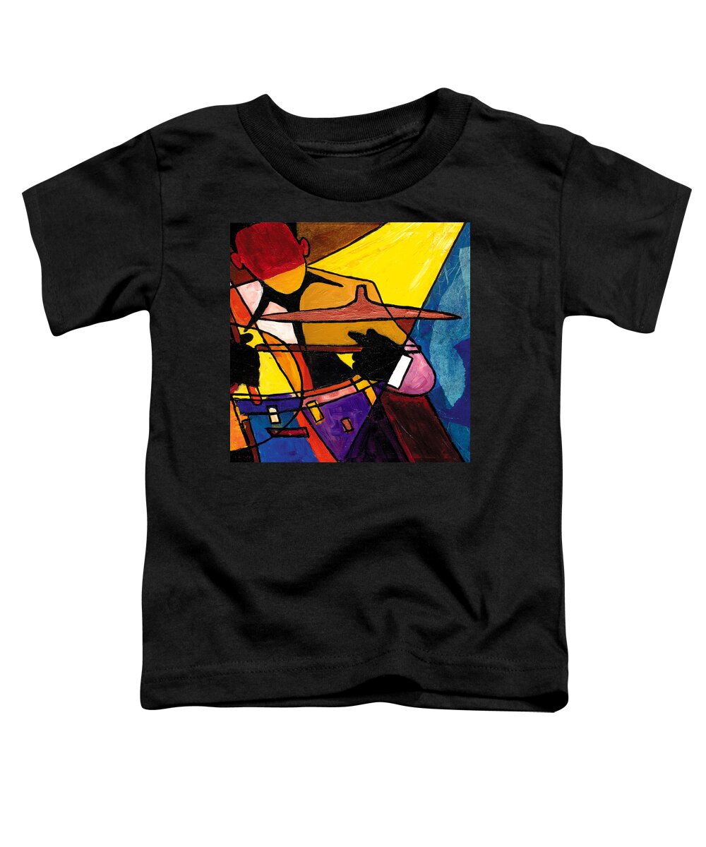 Everett Spruill Toddler T-Shirt featuring the painting Trip Trio 3 of 3 by Everett Spruill