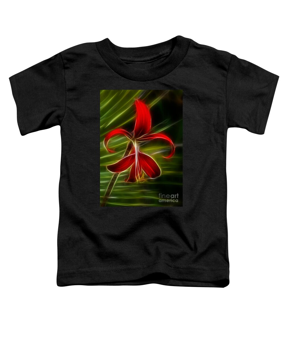 Flower Toddler T-Shirt featuring the photograph Tropical Abstract by Vivian Christopher
