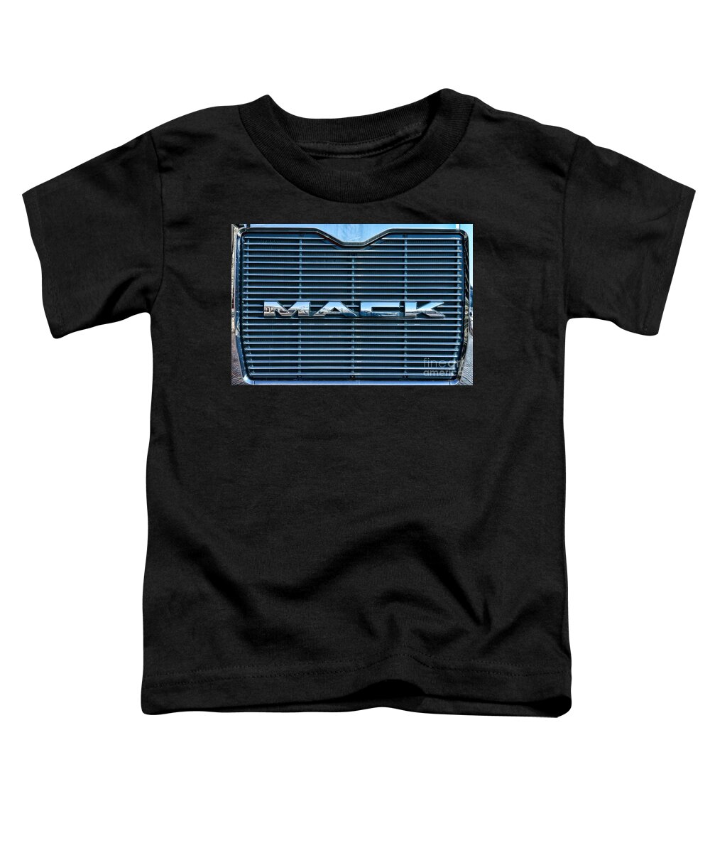 Paul Ward Toddler T-Shirt featuring the photograph Truck - The MACK Grill by Paul Ward