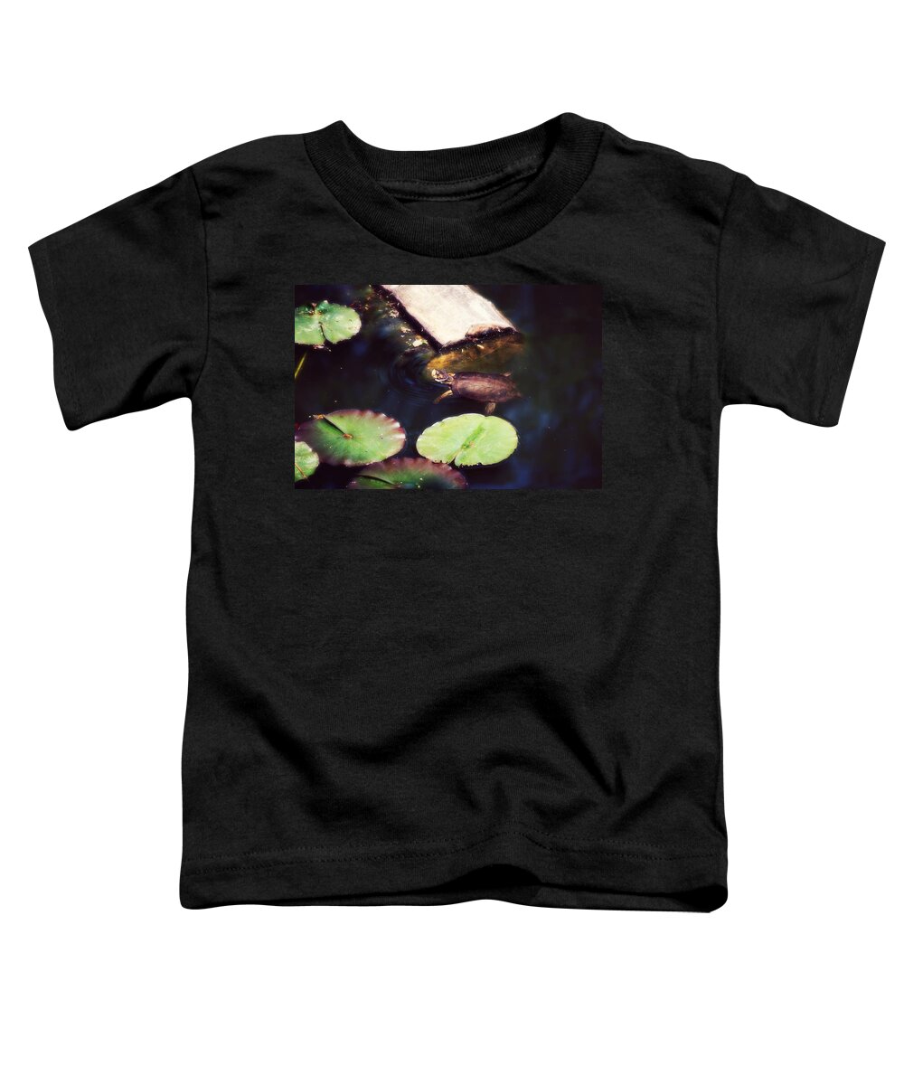 Turtle Toddler T-Shirt featuring the photograph Turtling Around by Melanie Lankford Photography
