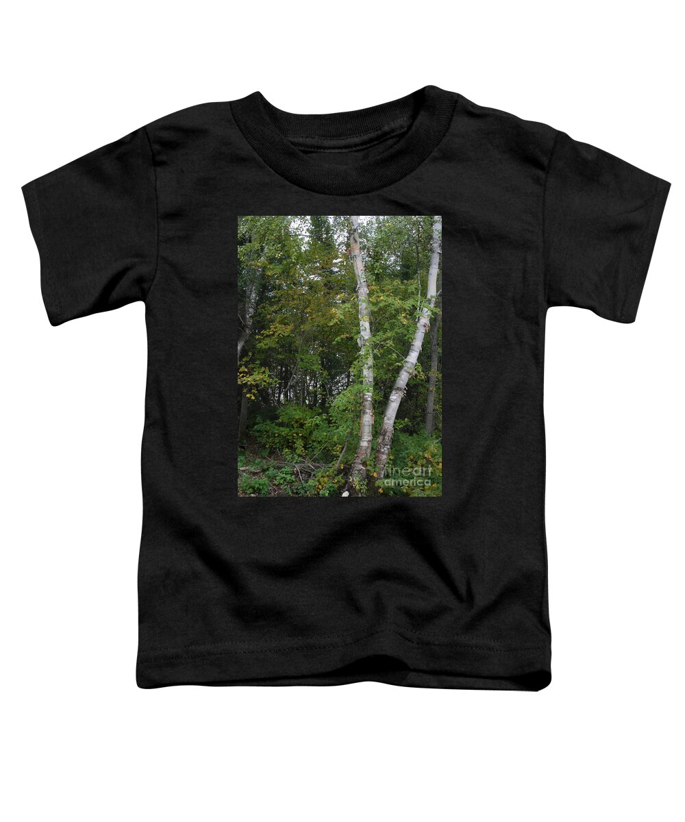 Nature Toddler T-Shirt featuring the photograph Two Saplings by Mary Mikawoz