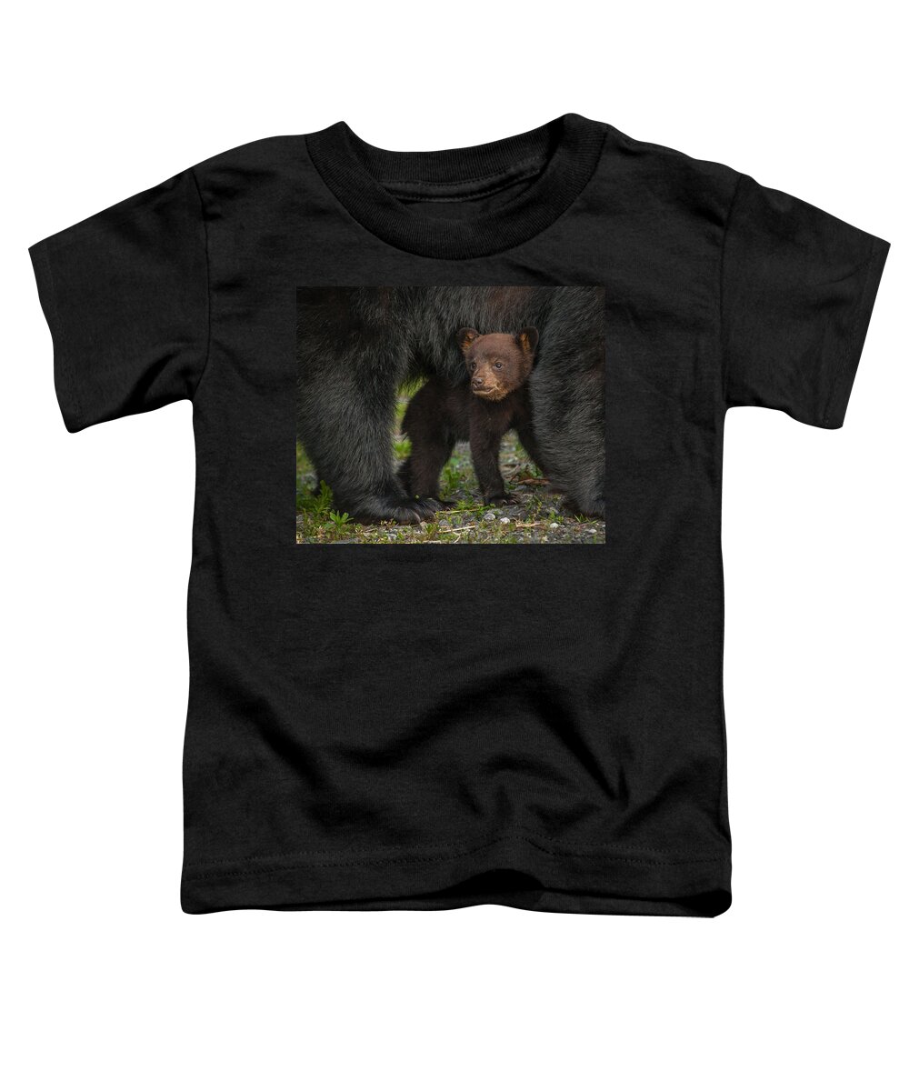 Asheville Toddler T-Shirt featuring the photograph Under Mom by Joye Ardyn Durham