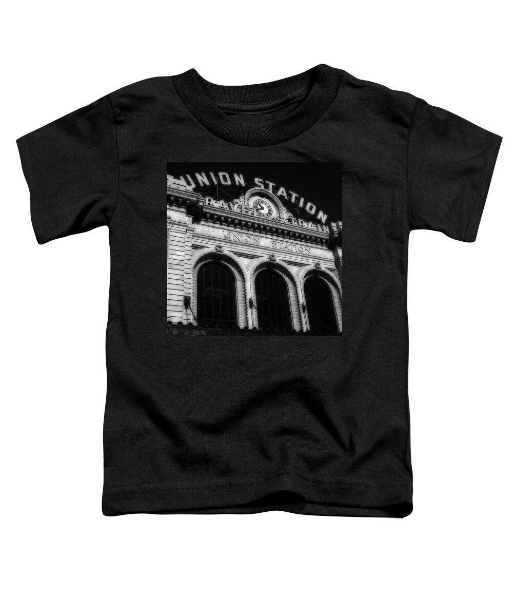 Union Station Denver Toddler T-Shirt featuring the photograph Union Station Denver Colorado by Ron White