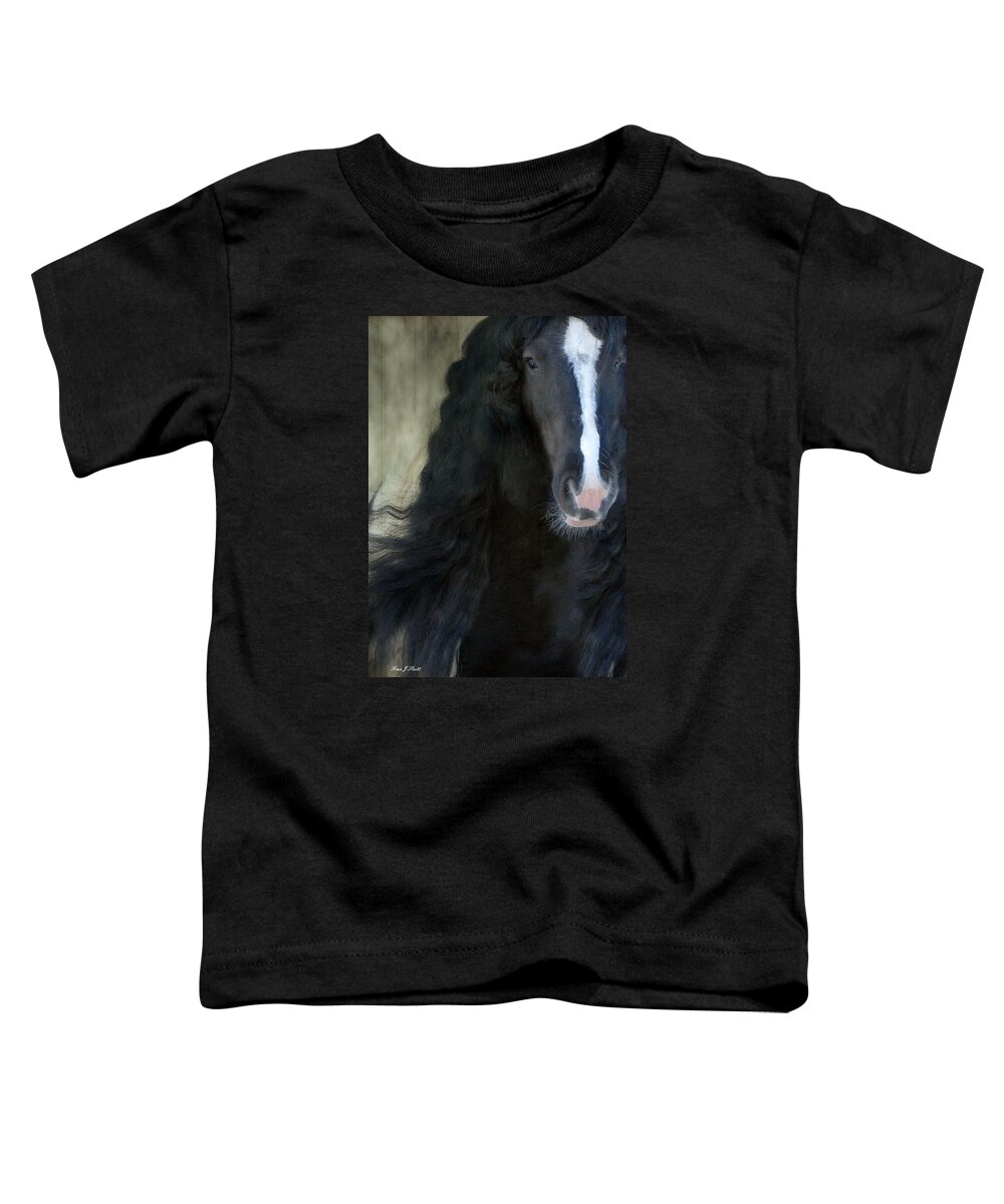 Gypsy Stallion Toddler T-Shirt featuring the photograph Valentino Dreams by Fran J Scott