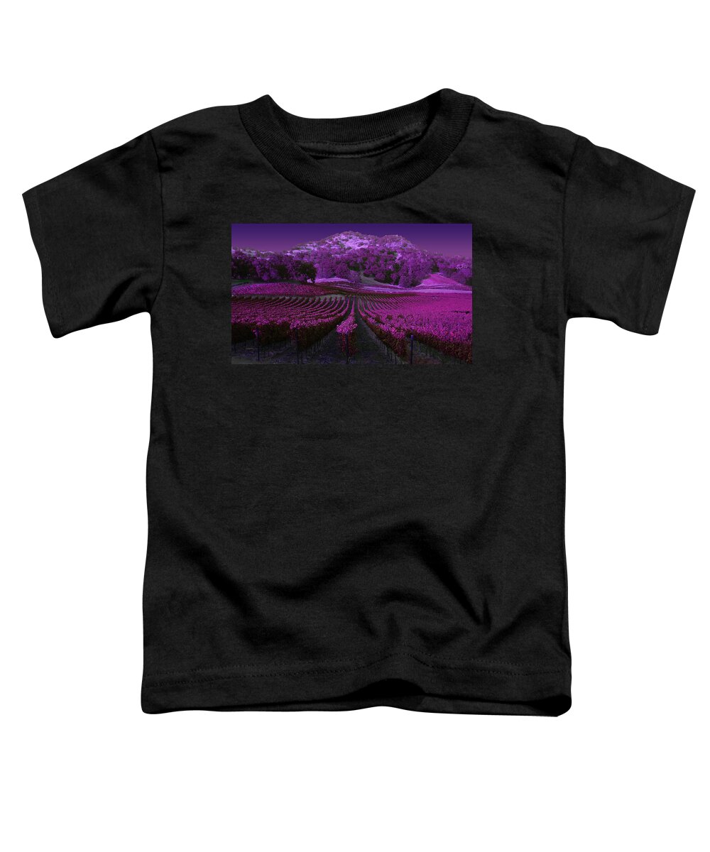 Landscape Toddler T-Shirt featuring the photograph Vineyard 41 by Xueling Zou