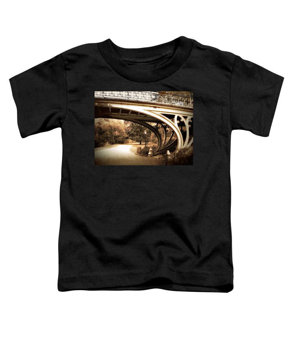 Gothic Toddler T-Shirt featuring the photograph Vintage Gothic Bridge by Jessica Jenney