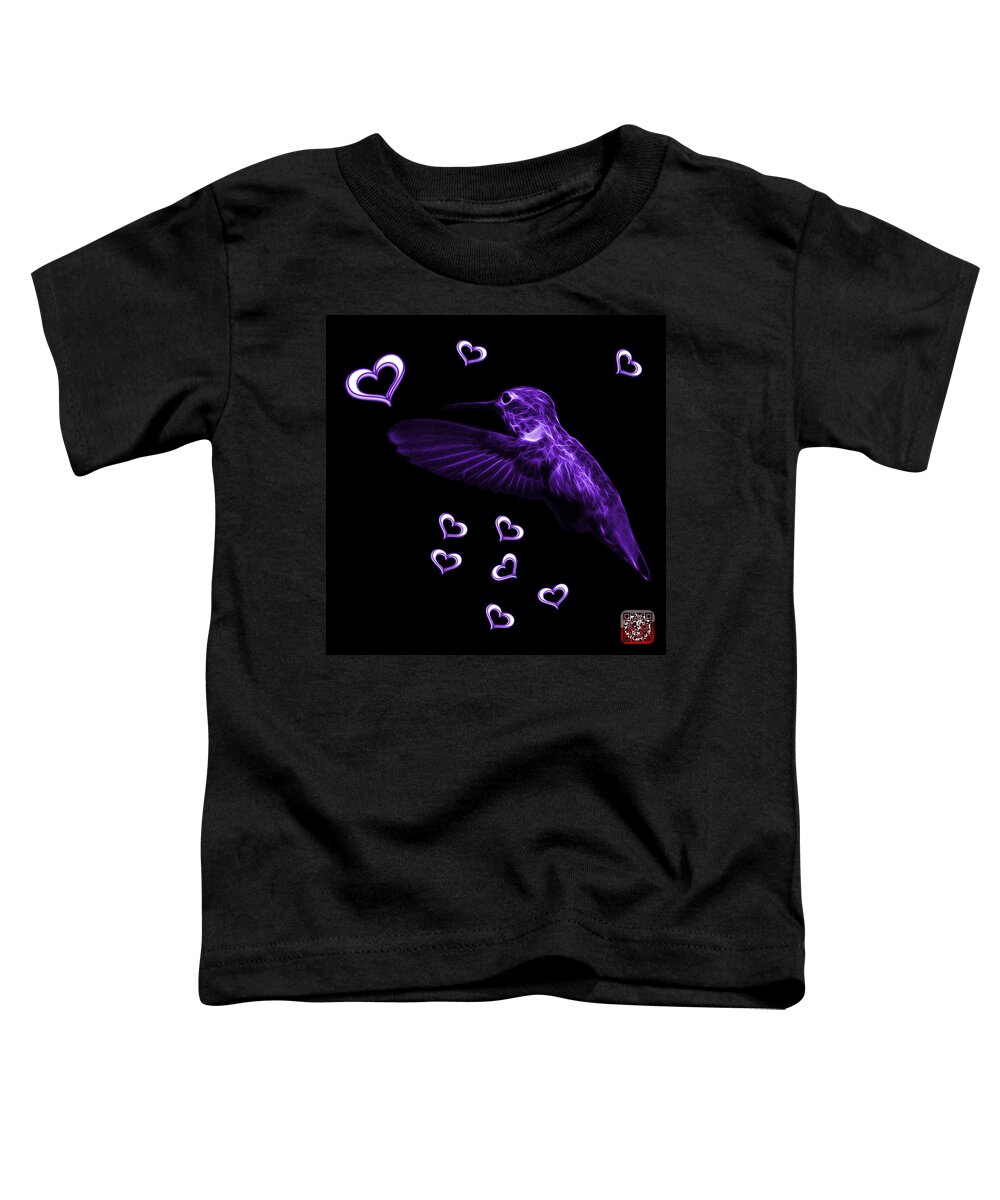 Hummingbird Toddler T-Shirt featuring the digital art Violet Hummingbird - 2055 F M by James Ahn
