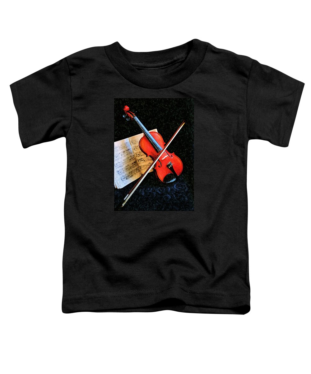 Violin Toddler T-Shirt featuring the photograph Violin Impression Redux by Kristin Elmquist