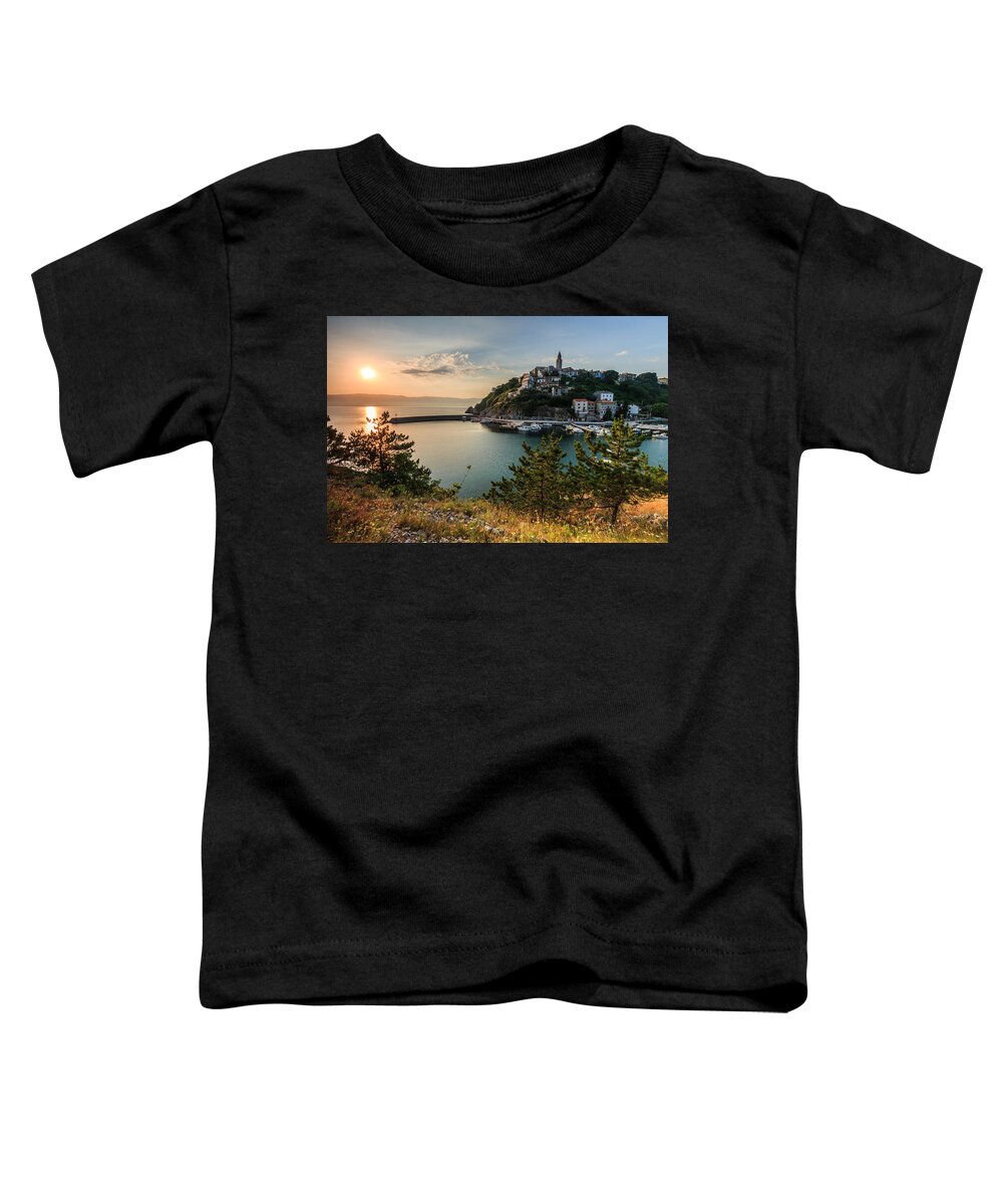 Landscape Toddler T-Shirt featuring the photograph Vrbnik by Davorin Mance