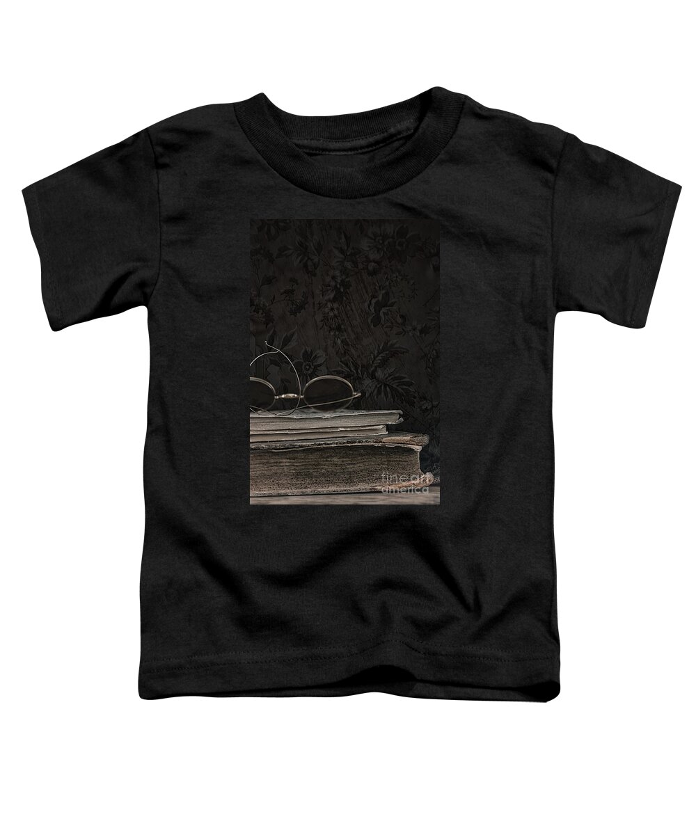 Books Toddler T-Shirt featuring the photograph Waiting to Be Read II by Margie Hurwich