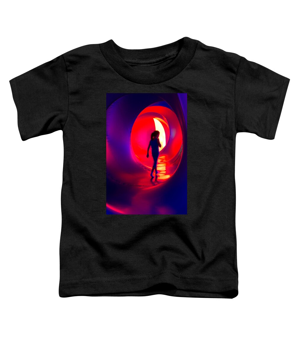 Abstract Toddler T-Shirt featuring the photograph Walking With Light 1 by Christie Kowalski