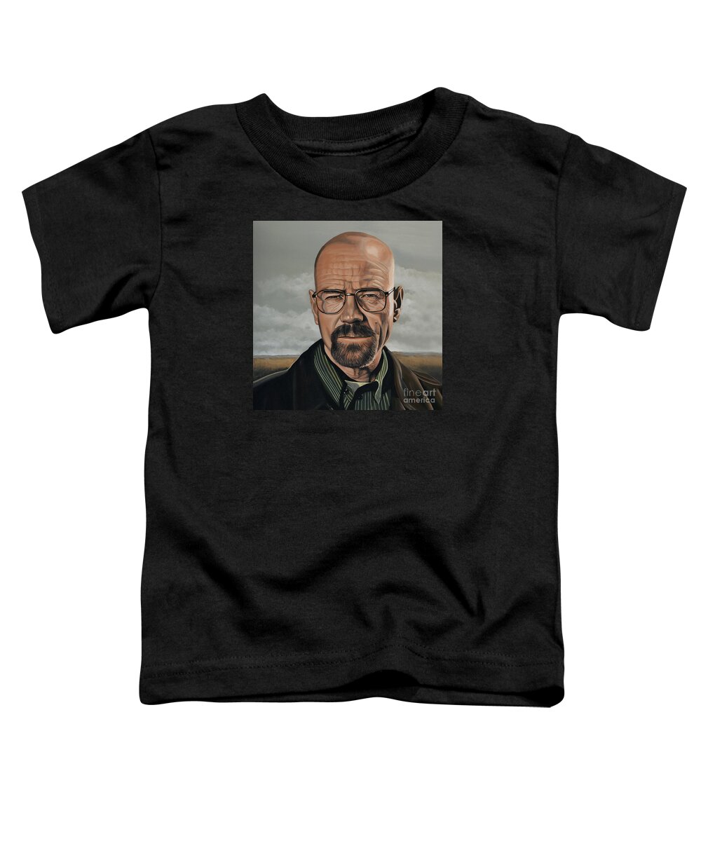 Walter White Toddler T-Shirt featuring the painting Walter White by Paul Meijering
