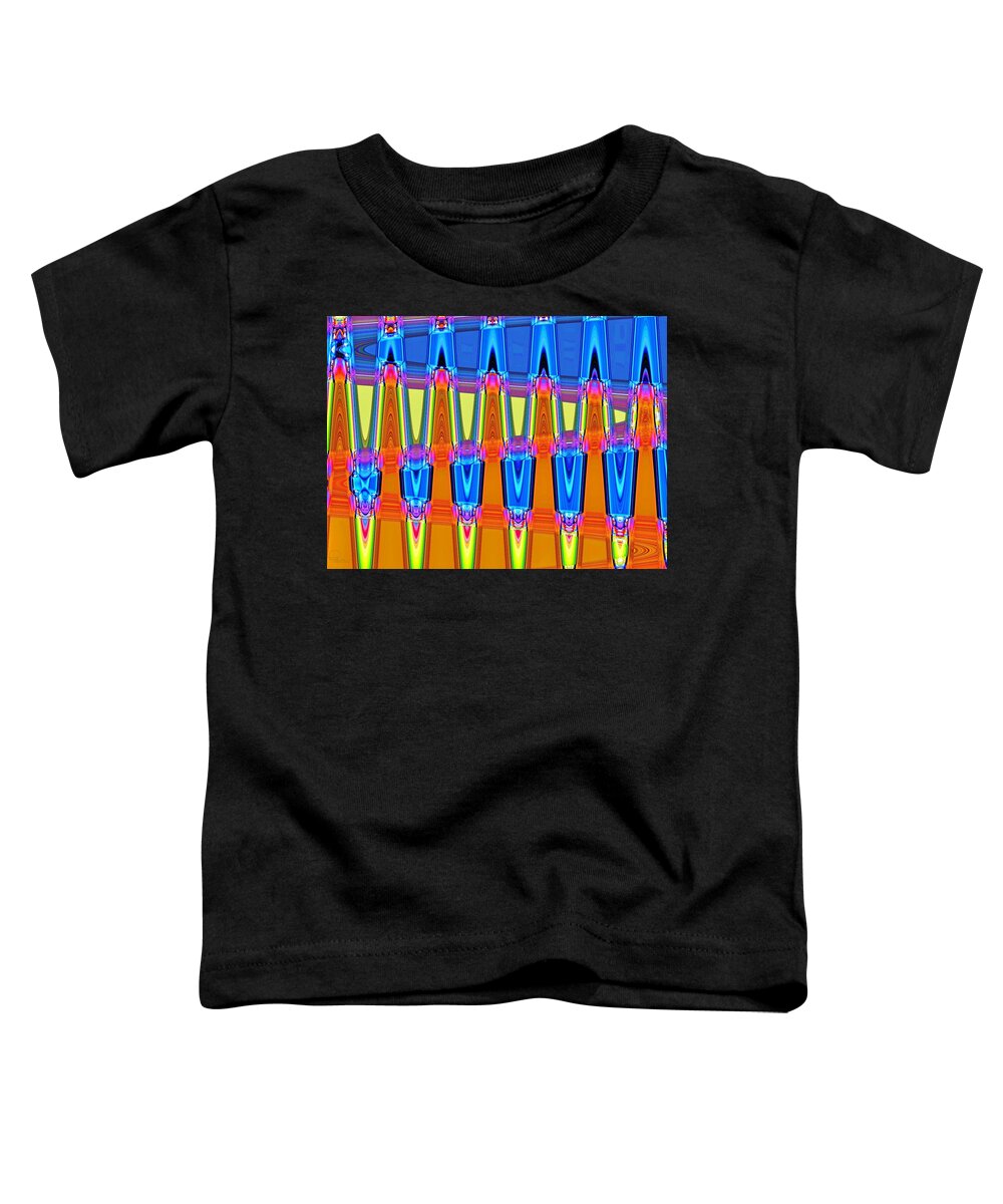 Digital Art Toddler T-Shirt featuring the digital art Warp Seven by Ludwig Keck