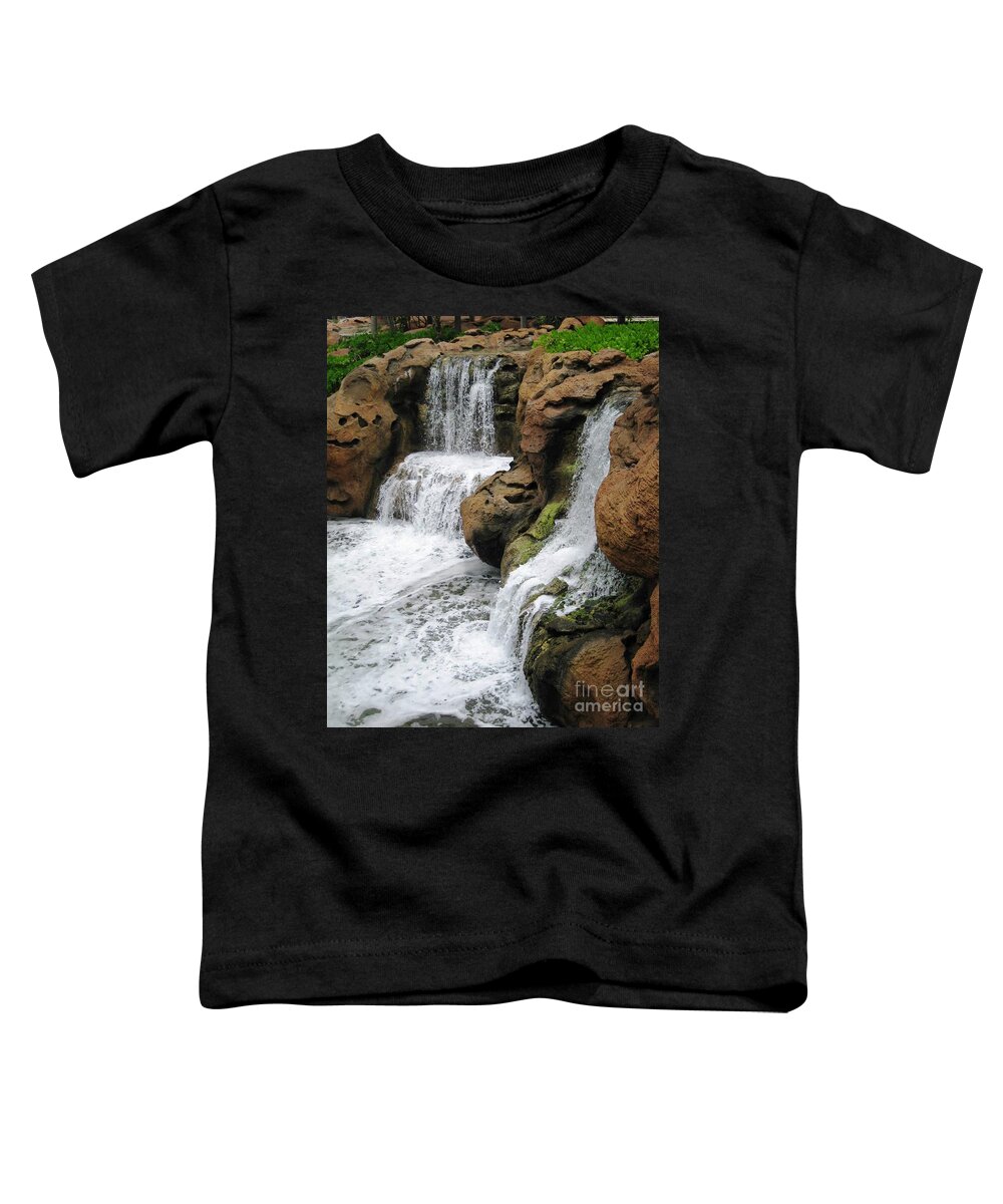 Water Toddler T-Shirt featuring the photograph Water Fall by Judy Palkimas