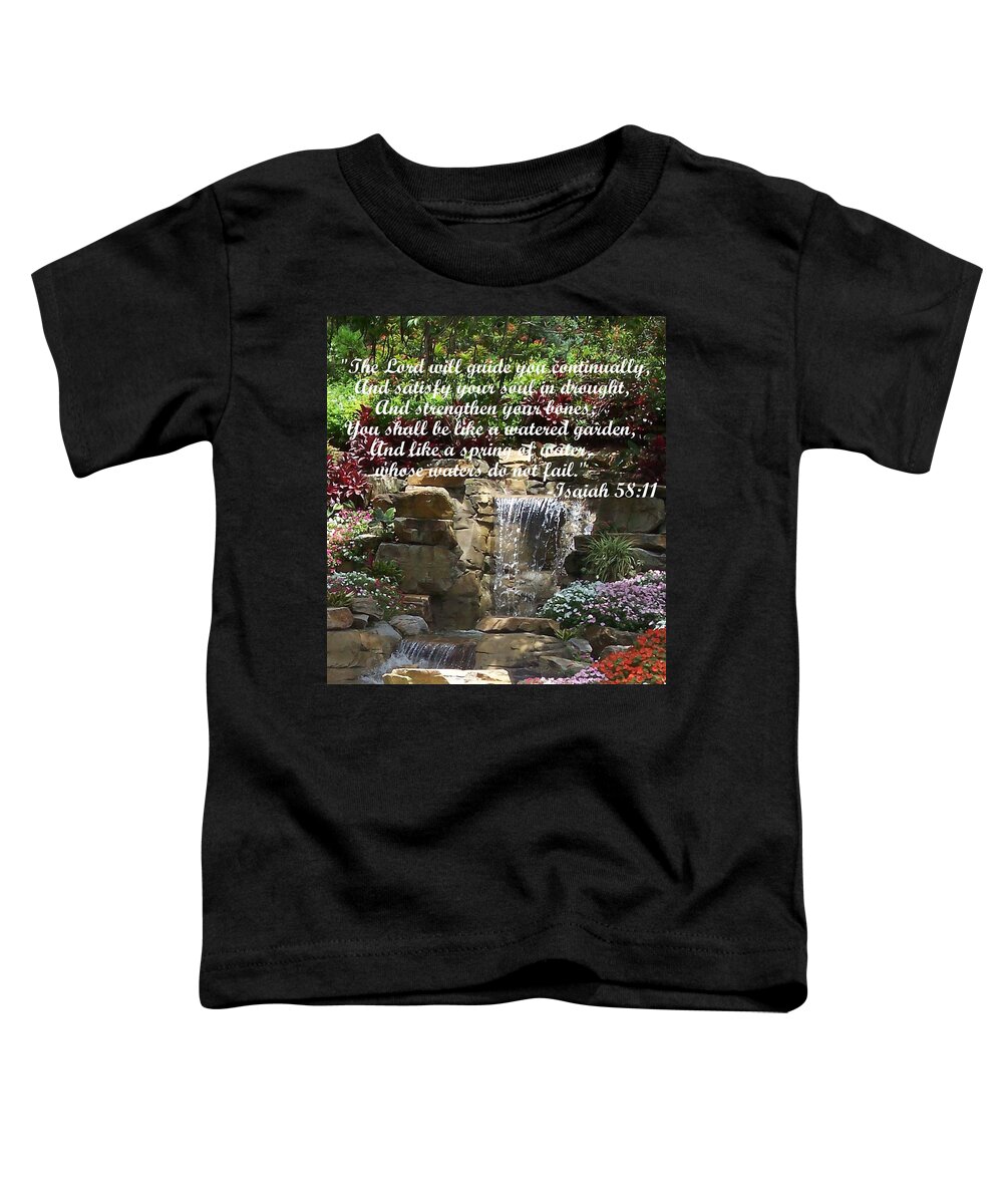 Watered Garden Toddler T-Shirt featuring the photograph Watered Garden by Pharris Art