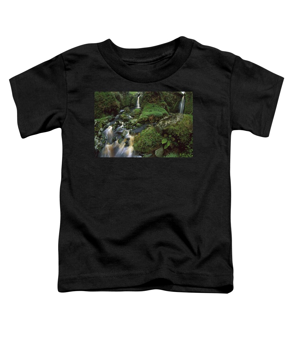 Feb0514 Toddler T-Shirt featuring the photograph Waterfalls Amid Ferns And Mosses Gough by Tui De Roy