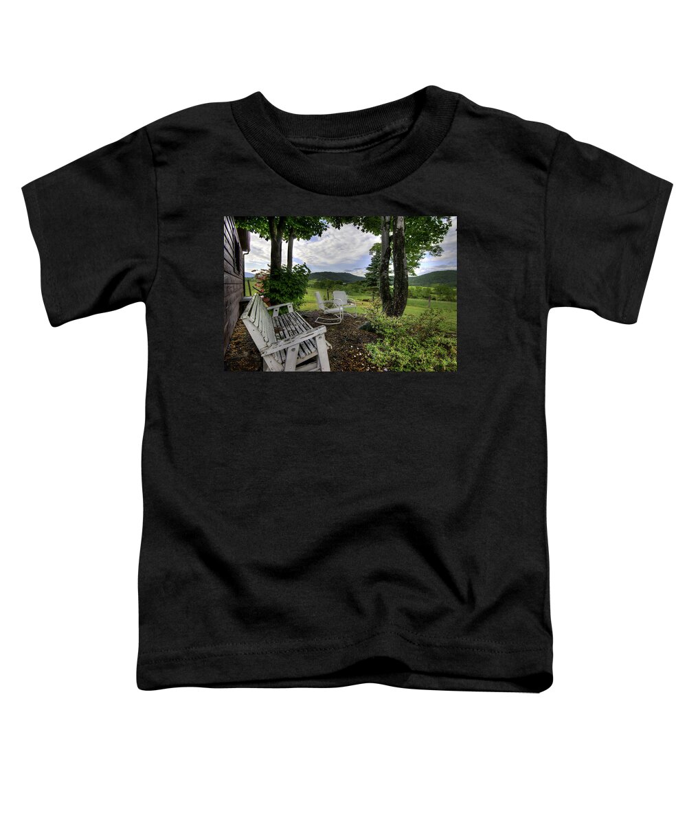 Virginia Toddler T-Shirt featuring the photograph Weathered Rest by Tim Stanley