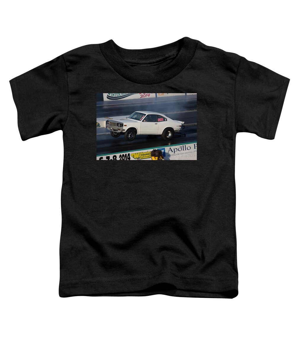 Cars Toddler T-Shirt featuring the photograph Wheels Are High by Michael Podesta 
