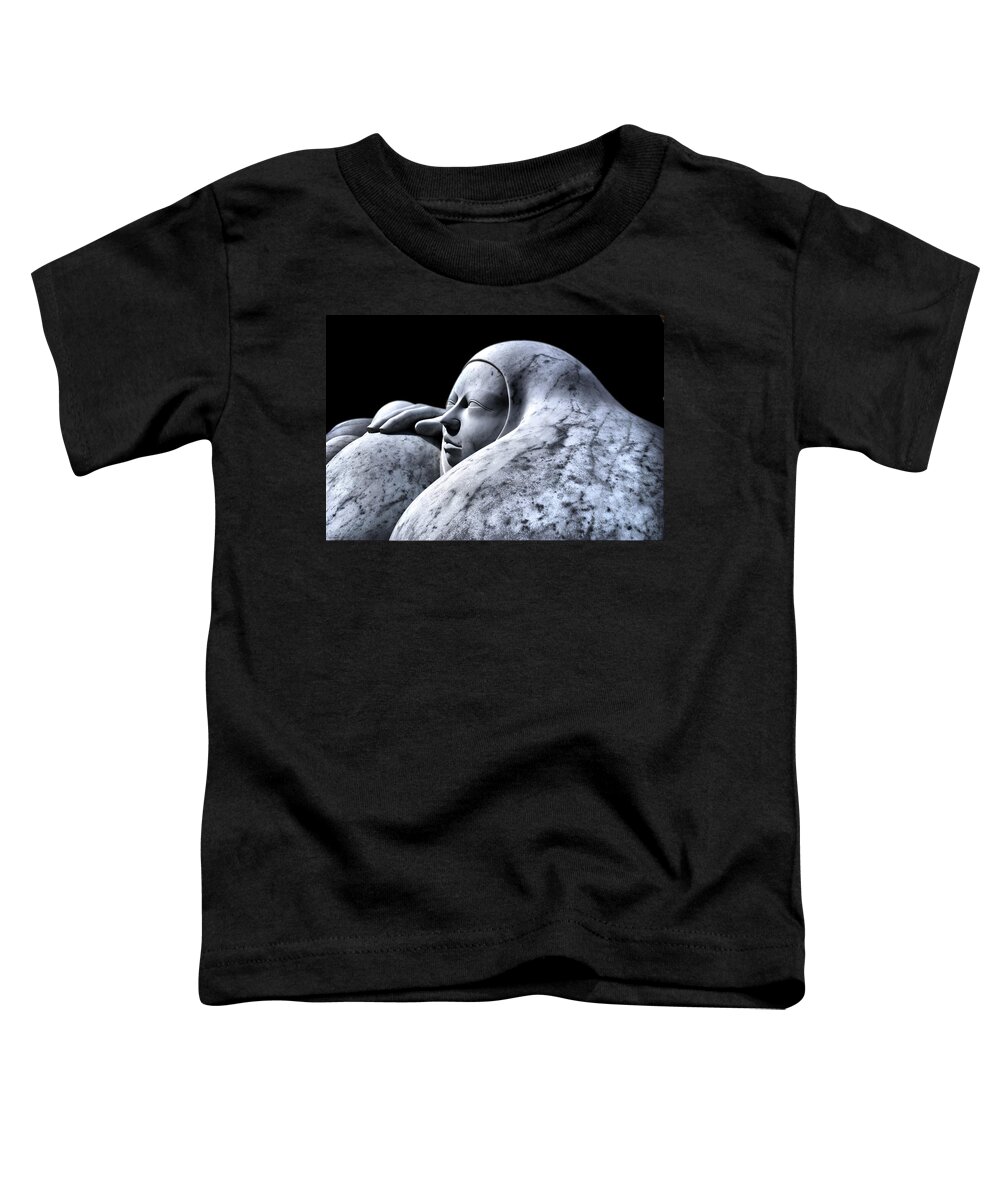 Statue Toddler T-Shirt featuring the photograph White marble II by Andrei SKY