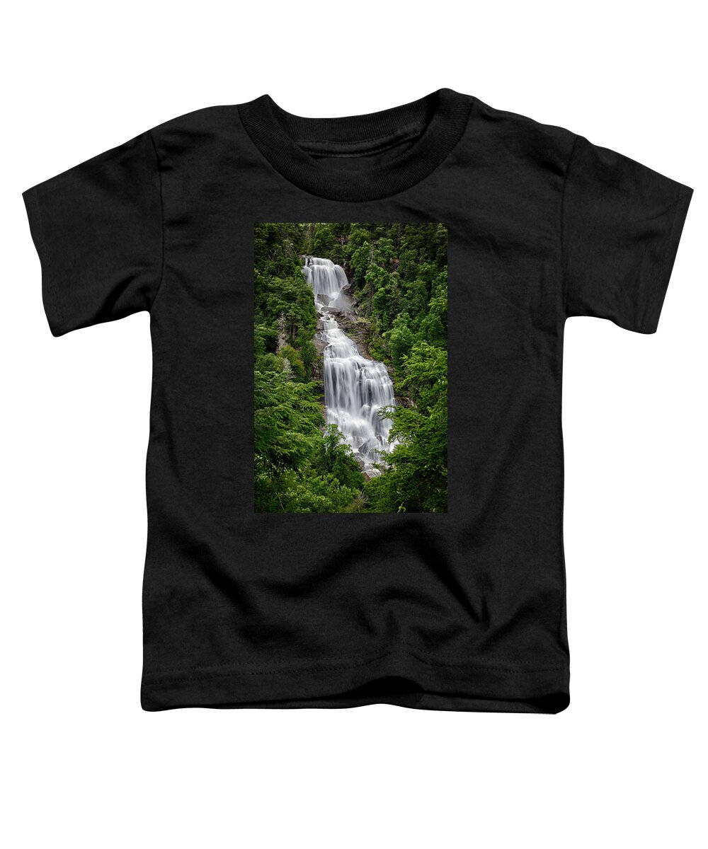 Whitewater Falls Toddler T-Shirt featuring the photograph White Water Falls by John Haldane