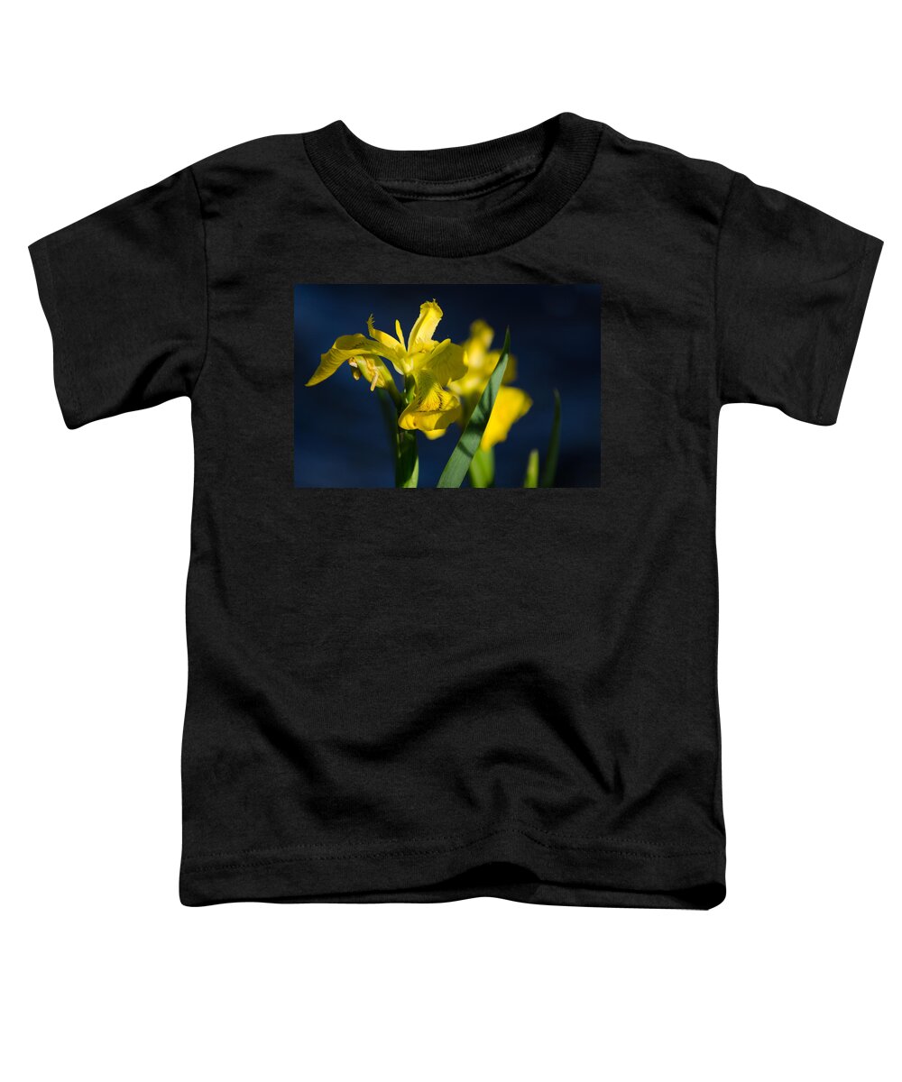 Dakota Toddler T-Shirt featuring the photograph Wild Water Iris by Greni Graph