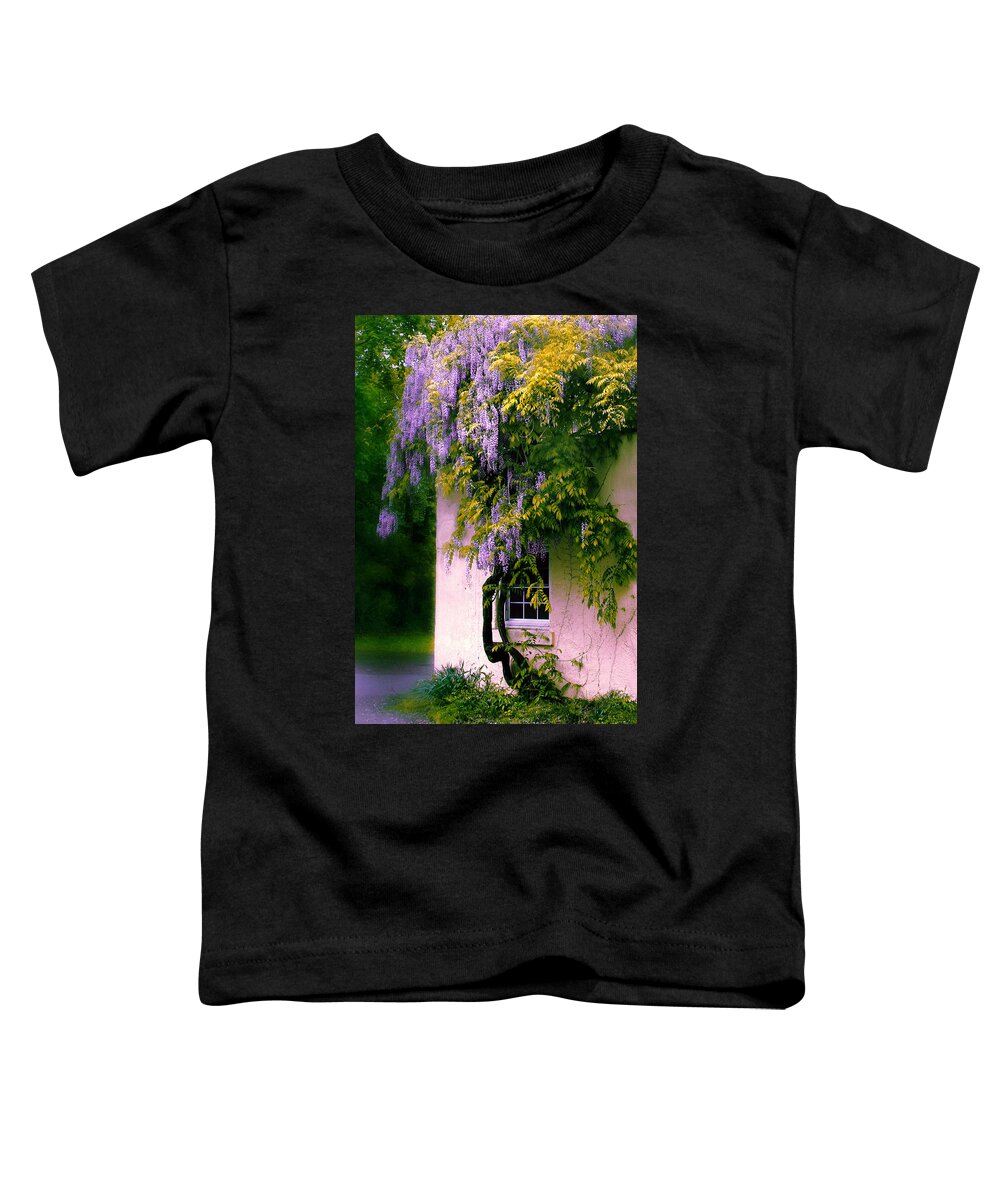 Spring Toddler T-Shirt featuring the photograph Wisteria Tree by Jessica Jenney
