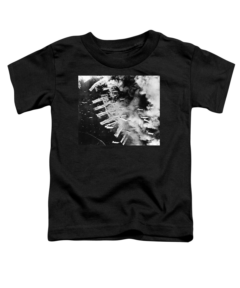 1945 Toddler T-Shirt featuring the photograph World War II: U.s. Air Raid by Granger
