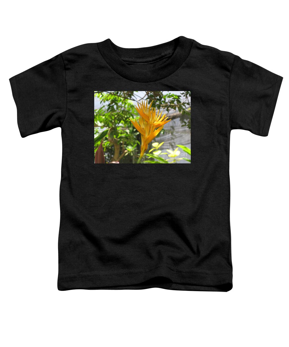 Yellow Bird Of Paradise Toddler T-Shirt featuring the photograph Yellow Bird of Paradise by HEVi FineArt
