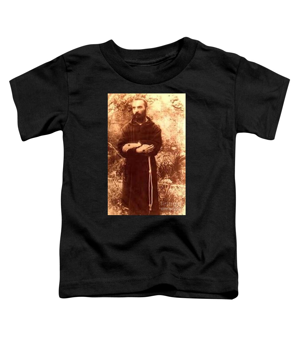 Prayer Toddler T-Shirt featuring the photograph Youg Padre Pio by Matteo TOTARO