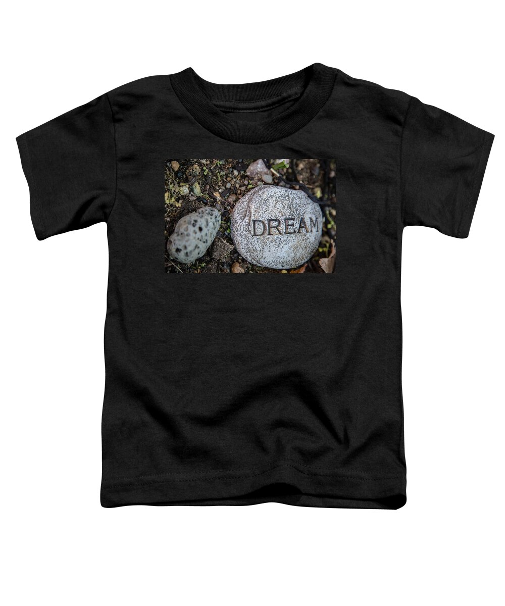 Dream Toddler T-Shirt featuring the photograph Zen stone Dream by Eti Reid
