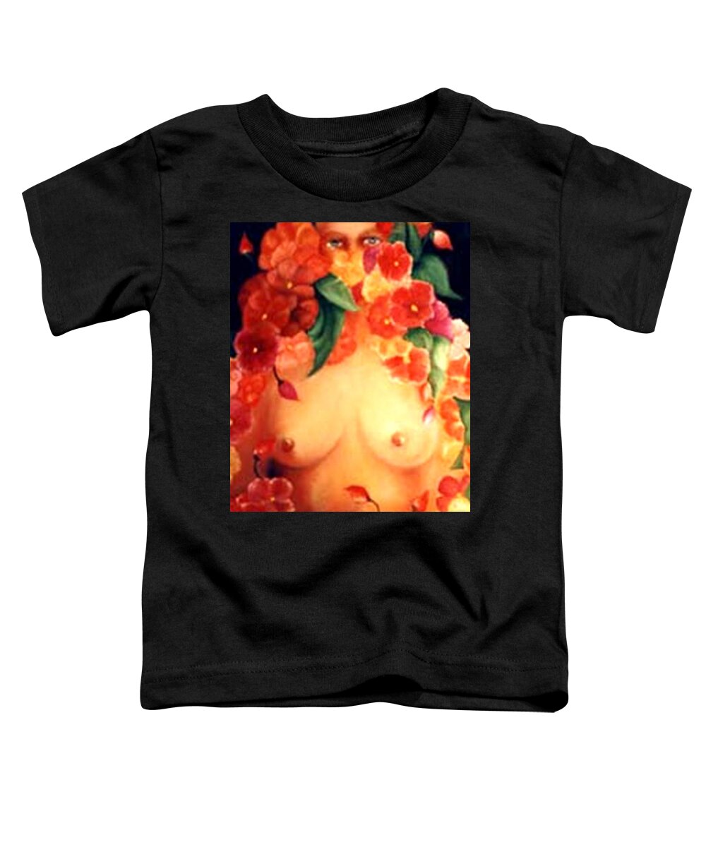  Toddler T-Shirt featuring the painting Blooms #2 by Jordana Sands