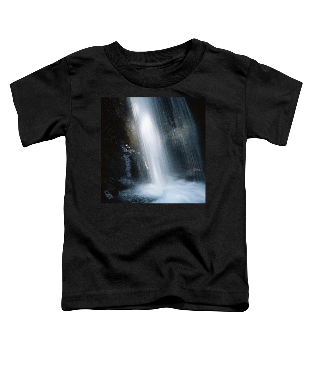 Waterfall Toddler T-Shirt featuring the photograph Lighted waterfall #2 by Ulrich Kunst And Bettina Scheidulin
