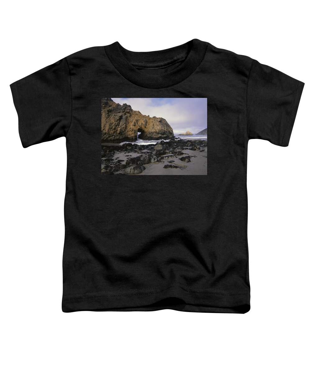 00174580 Toddler T-Shirt featuring the photograph Sea Arch At Pfeiffer Beach Big Sur #1 by Tim Fitzharris