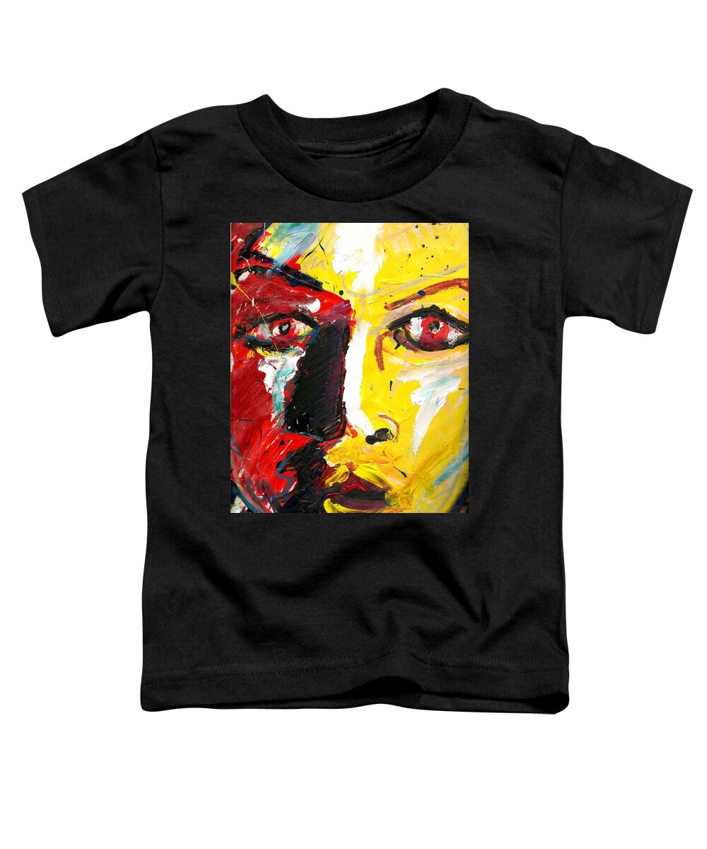 • Abstract  Toddler T-Shirt featuring the painting Untitled 2011 #4 by Gustavo Ramirez