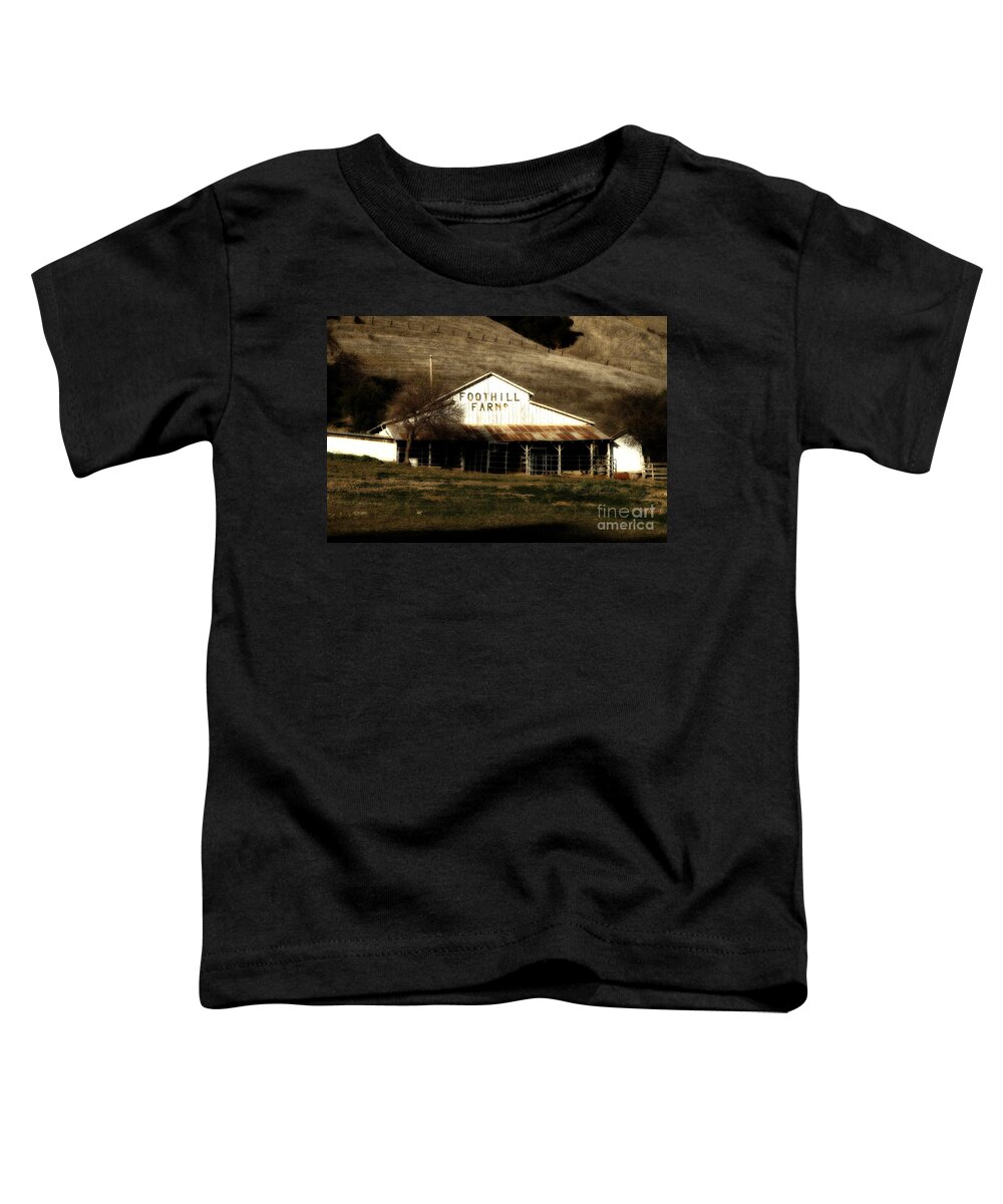 Dreamy Toddler T-Shirt featuring the photograph Old Foothill Farms in Small Town of Sunol California . 7D10796 #2 by Wingsdomain Art and Photography